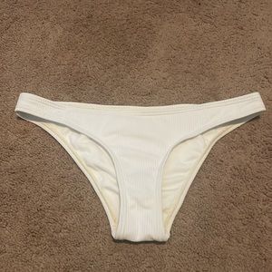 white bikini bottom